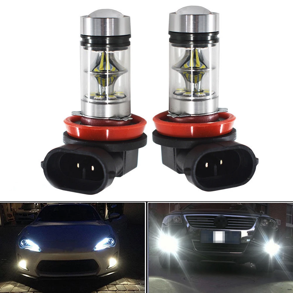2pcs H11 H8 Fog Lights Bulb 2323 LED 100W 6000K Super White Car Driving Running Lamp Auto Leds Light
2pcs H11 H8 Fog Lights Bulb 2323 LED 100W 6000K Super White Car Driving Running Lamp Auto Leds Light