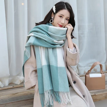 Women Plaid Wool Scarf Winter Tassel Warm Wool Shawls Wraps Pashmina 2019 Luxury Design Ladies Wool Scarves 180x70cm
Women Plaid Wool Scarf Winter Tassel Warm Wool Shawls Wraps Pashmina 2019 Luxury Design Ladies Wool Scarves 180x70cm