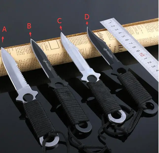Haller Leggings/Paratroopers Knife Stainless Steel Diving Straight knife Outdoor Survival Camping Pocket Knife Tactical Knife N6
Haller Leggings/Paratroopers Knife Stainless Steel Diving Straight knife Outdoor Survival Camping Pocket Knife Tactical Knife N6
