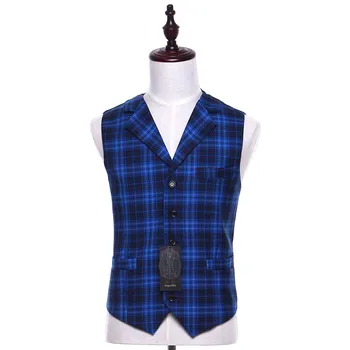 New Mens Casual Vest Blue Plaid Fabrics Wool Casual Wedding Tuxedo Formal Business Blazer Waistcoat Size XS-4XL Costum Made
New Mens Casual Vest Blue Plaid Fabrics Wool Casual Wedding Tuxedo Formal Business Blazer Waistcoat Size XS-4XL Costum Made