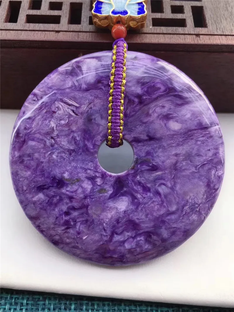 Genuine Natural Charoite Pendant Purple Gemstone Charm For Woman Men Gift Crystal 53x7mm Healing Stone Pendant Necklace
Genuine Natural Charoite Pendant Purple Gemstone Charm For Woman Men Gift Crystal 53x7mm Healing Stone Pendant Necklace