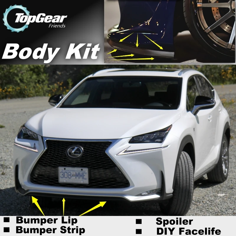 Bumper Lip Deflector Lips For Lexus NX 200 240 300h Front Spoiler Skirt For TopGear Fans Car Tuning Veiw / Body Kit / Strip
Bumper Lip Deflector Lips For Lexus NX 200 240 300h Front Spoiler Skirt For TopGear Fans Car Tuning Veiw / Body Kit / Strip