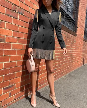 Deep V-neck Full Zippers Tassel NewStyle fashion Mini Dress Empire sexy women pub Party celebrity body con Dresses wholesale
Deep V-neck Full Zippers Tassel NewStyle fashion Mini Dress Empire sexy women pub Party celebrity body con Dresses wholesale