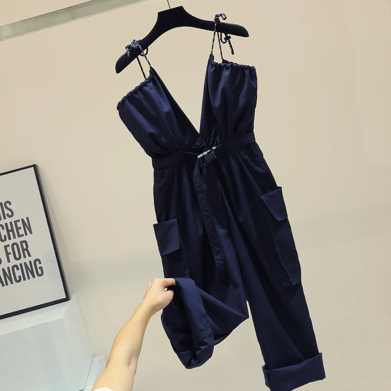 MUMUZI female 2019 summer new Korean fashion personality spaghetti one-piece jumpsuit casual pants fashion
MUMUZI female 2019 summer new Korean fashion personality spaghetti one-piece jumpsuit casual pants fashion