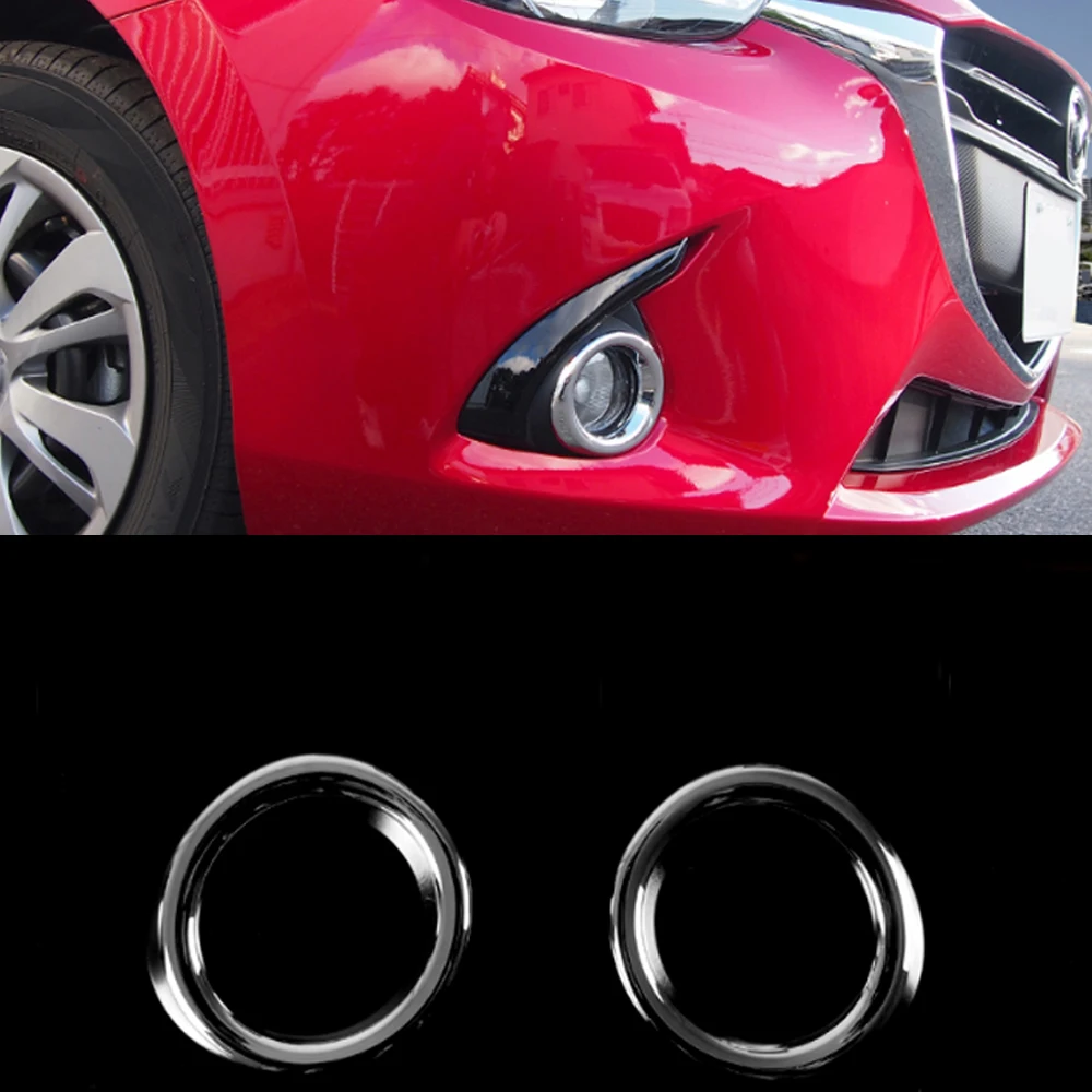 ABS Plastic Glossy Chrome Front Head Fog Lamp Light Ring Trim Cover For 2015 2016 Mazda 2 Demio 2pcs
ABS Plastic Glossy Chrome Front Head Fog Lamp Light Ring Trim Cover For 2015 2016 Mazda 2 Demio 2pcs