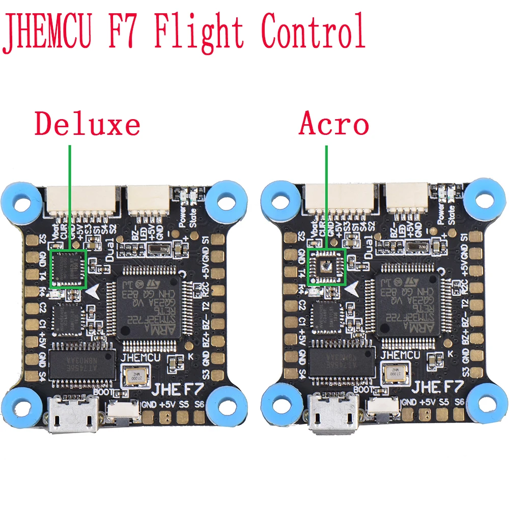JHEMCU F7 Flight Control OSD BEC 5V 8V Control Dual Camera flight control Acro/Deluxe
JHEMCU F7 Flight Control OSD BEC 5V 8V Control Dual Camera flight control Acro/Deluxe
