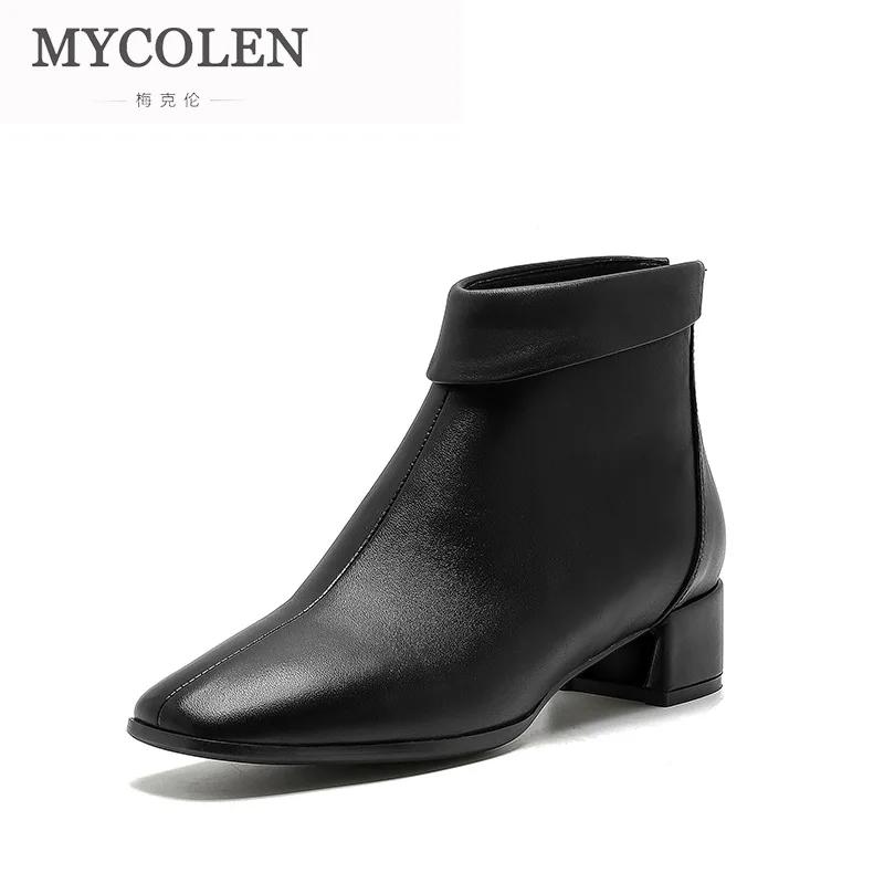 MYCOLEN Genuine Leather Women Ankle Boots Luxury Fashion For Chelsea Boots Round Toe Winter Shoes Woman Bootie Zapatos Mujer
MYCOLEN Genuine Leather Women Ankle Boots Luxury Fashion For Chelsea Boots Round Toe Winter Shoes Woman Bootie Zapatos Mujer