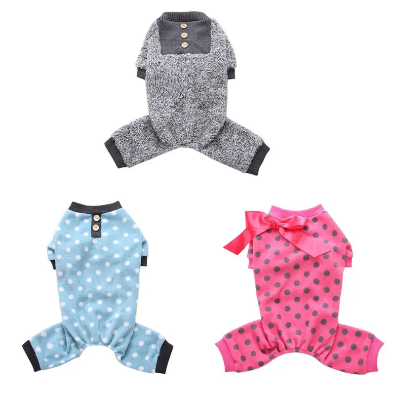 Pet Dog Warm Cloth Pajamas for Winter Spring Pet Puppy Dog French Bulldog Coat Jumpsuit Solid Dot Bowknot Fleece Clothes Costume
Pet Dog Warm Cloth Pajamas for Winter Spring Pet Puppy Dog French Bulldog Coat Jumpsuit Solid Dot Bowknot Fleece Clothes Costume