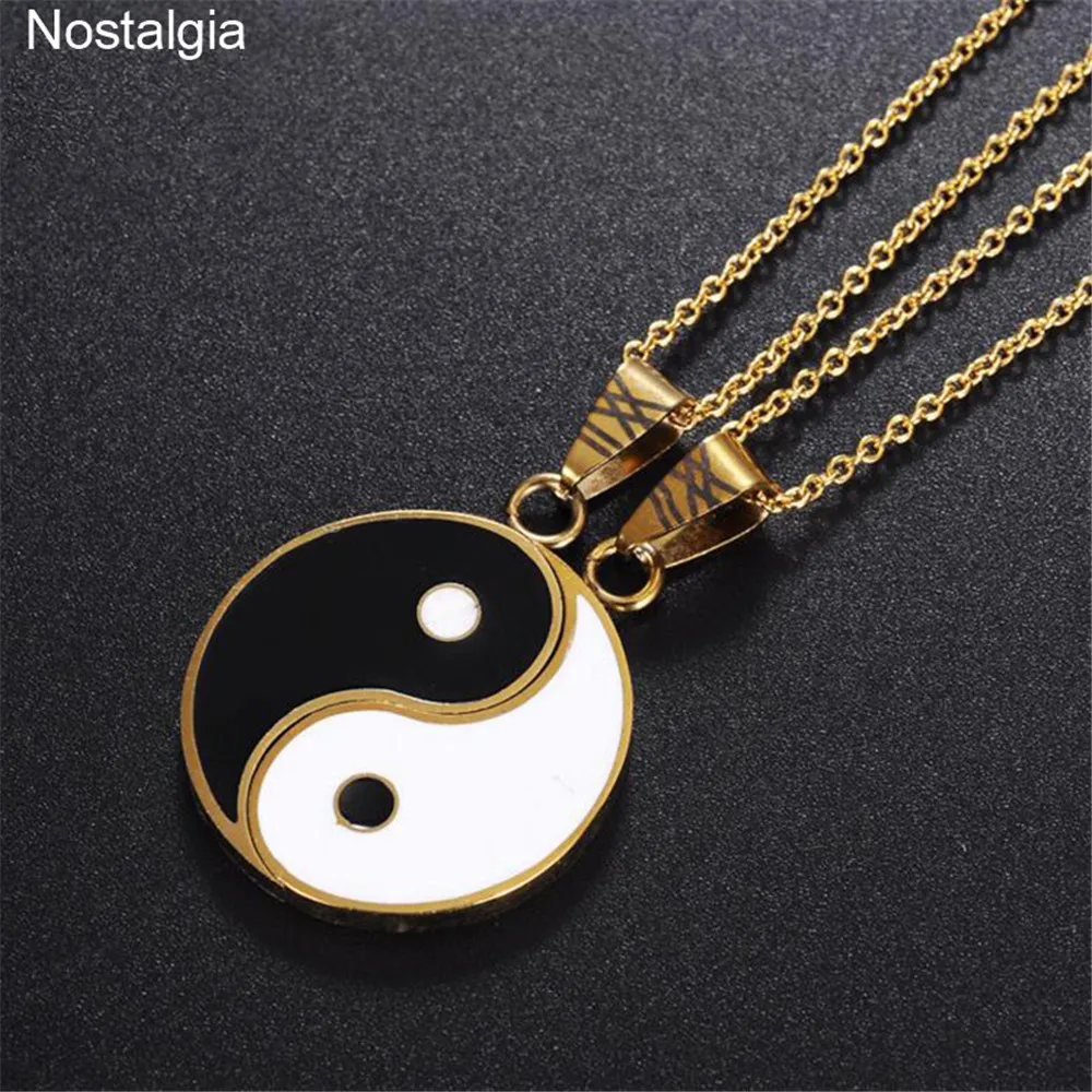 Stainless Steel Jewelry Tai Chi Yin Yang Pendant Couple Bestfriend Necklace Best Friends Jewlery
Stainless Steel Jewelry Tai Chi Yin Yang Pendant Couple Bestfriend Necklace Best Friends Jewlery