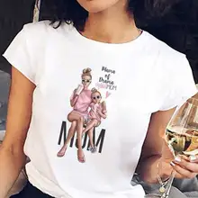 Nueva llegada 2019 camiseta Vogue camiseta coreana moda ropa Harajuku Kawaii blanco camiseta Super mamá mujer camiseta madre es(China)
