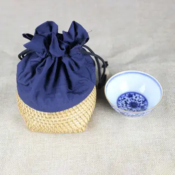 Vietnamese Style Rattan Teacup Drawstring Cup Cage Teacup Storage Box Handmade Rattan Vine Woven Bamboo Box Portable Cup Bag
Vietnamese Style Rattan Teacup Drawstring Cup Cage Teacup Storage Box Handmade Rattan Vine Woven Bamboo Box Portable Cup Bag