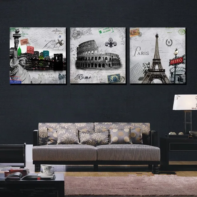 3 Piece Modern Decorative Picture Wall Painting Paris Roman Landscape Home Decorative Modular Picture Painting On Canvas Prints
3 Piece Modern Decorative Picture Wall Painting Paris Roman Landscape Home Decorative Modular Picture Painting On Canvas Prints