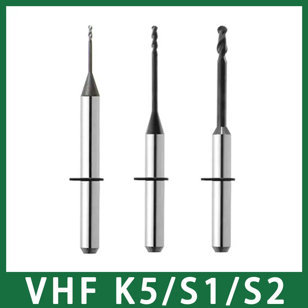 VHF K5/S1/S2 5axis CADCAM Machines End Mill Bur with DLC Coat 40mm Length
VHF K5/S1/S2 5axis CADCAM Machines End Mill Bur with DLC Coat 40mm Length