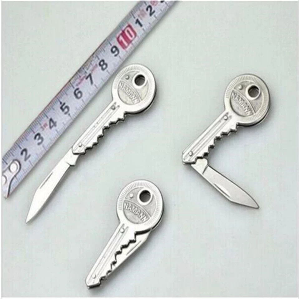 Key Chain Knife Portable Folding Knife Peeler Mini Camping Key-shaped Knife Everyday Carry Gear
Key Chain Knife Portable Folding Knife Peeler Mini Camping Key-shaped Knife Everyday Carry Gear