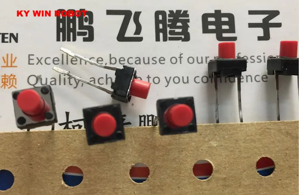 20pcs/lot Japan ALPS SKHVBMD010 Square Button Tact Switch 6 * 6 * 7 Micro Switch DIP-2 pins Red Jog Reset Button
20pcs/lot Japan ALPS SKHVBMD010 Square Button Tact Switch 6 * 6 * 7 Micro Switch DIP-2 pins Red Jog Reset Button