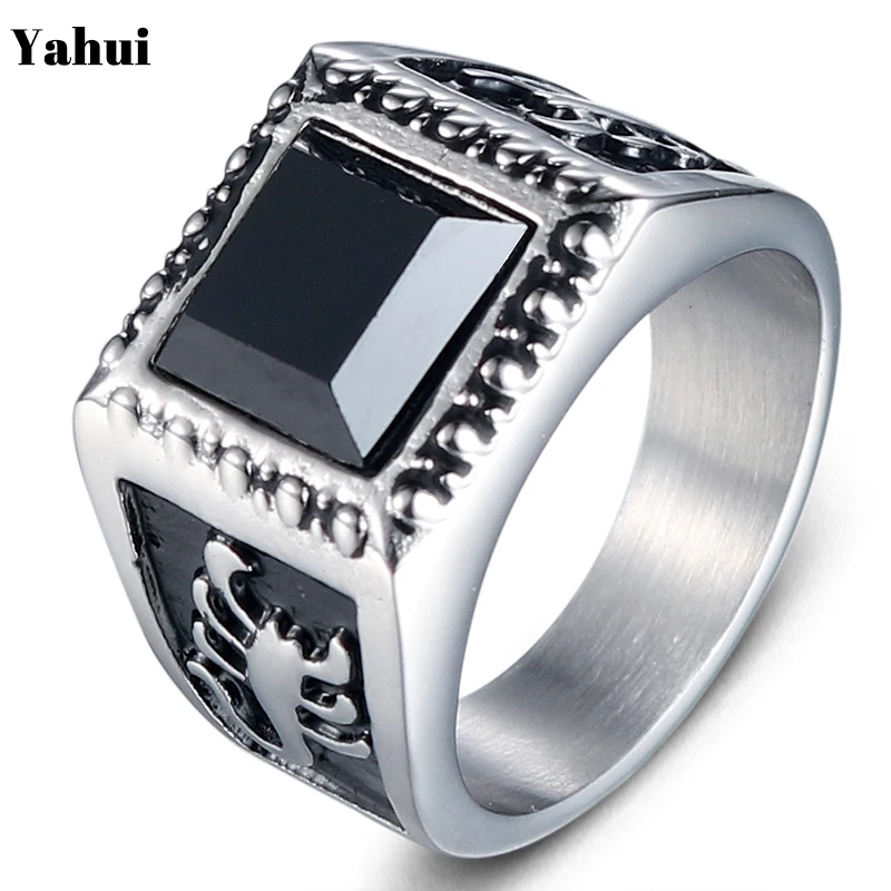 YaHui Fashion Scorpion Design Titanium Steel Ring in Europe and America Personality Chaozhou Men's Black Zircon Ring Jewelry
YaHui Fashion Scorpion Design Titanium Steel Ring in Europe and America Personality Chaozhou Men's Black Zircon Ring Jewelry