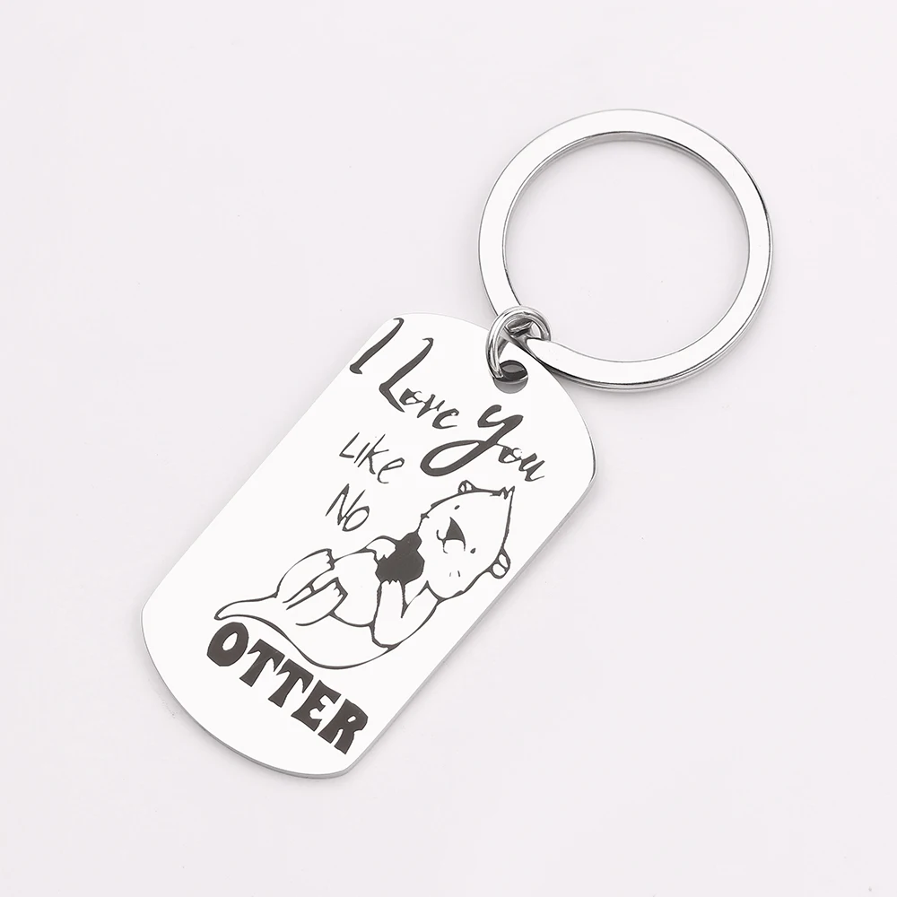 Fashion Keychain Engraved Little Bear I Love You Otter Car Key Tag Keyring Jewelry Cute Bag Charm For Lover Couples Gifts
Fashion Keychain Engraved Little Bear I Love You Otter Car Key Tag Keyring Jewelry Cute Bag Charm For Lover Couples Gifts
