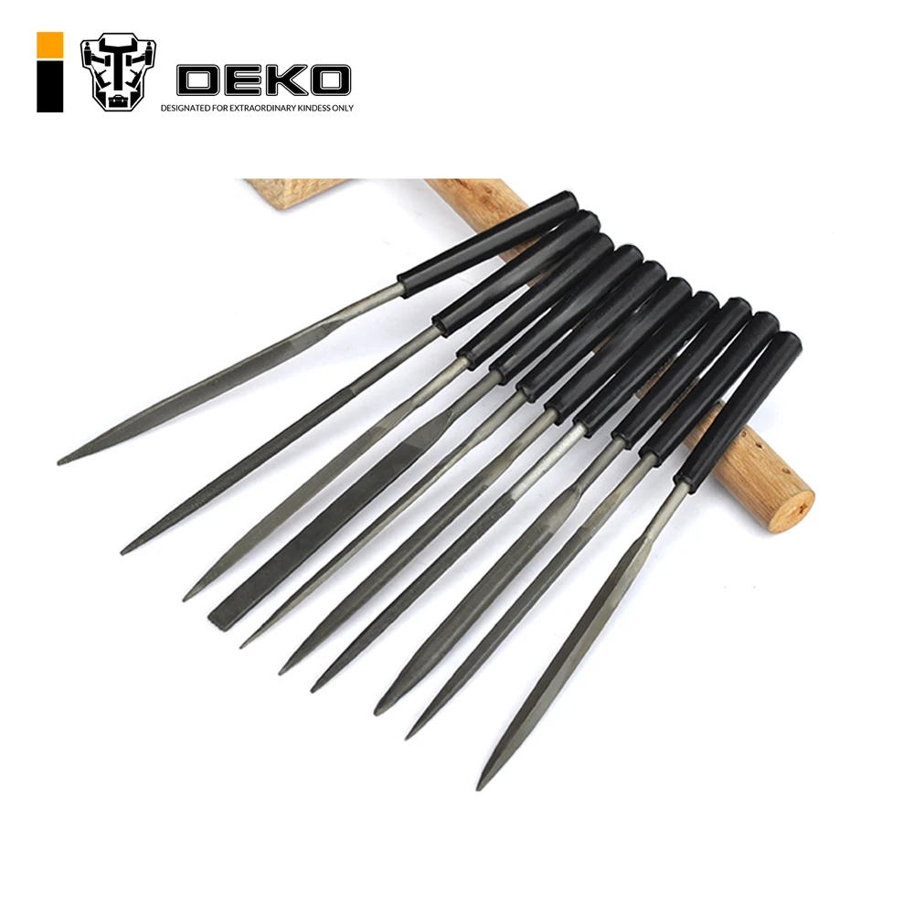 DEKO Tool 10 pcs Needle Files Sets Metal File Hand File for Wood Carving Craft 3X140mm
DEKO Tool 10 pcs Needle Files Sets Metal File Hand File for Wood Carving Craft 3X140mm