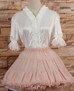 Lolita V white collar Lolita sweet palace agaric Silk Bandage waist lace shirt sleeve Blouse
Lolita V white collar Lolita sweet palace agaric Silk Bandage waist lace shirt sleeve Blouse