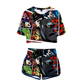 Persona Five Ren Amamiya printing T-shirt + shorts suit cotton short-sleeved women's suit casual sports Hollow Knight
Persona Five Ren Amamiya printing T-shirt + shorts suit cotton short-sleeved women's suit casual sports Hollow Knight