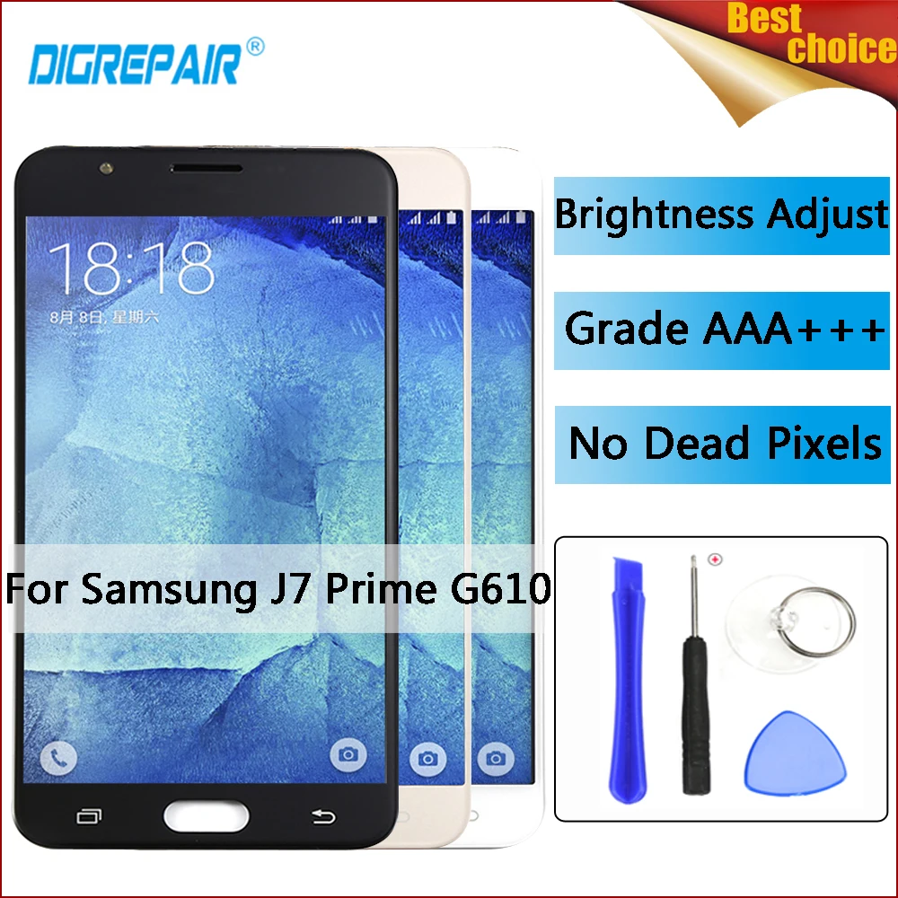 5.5" g610 lcd For Samsung Galaxy J7 Prime Screen G610 G610F G610M LCD Display Touch Screen Digitizer Assembly Replacement Parts
5.5" g610 lcd For Samsung Galaxy J7 Prime Screen G610 G610F G610M LCD Display Touch Screen Digitizer Assembly Replacement Parts