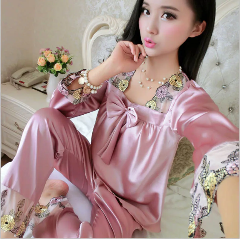 Satin Pajamas Silk Pajamas For Women Pajama Sets Pyjamas Women Pijamas Mujer Pijama Feminino Pyjama Femme Sleepwear Pajama
Satin Pajamas Silk Pajamas For Women Pajama Sets Pyjamas Women Pijamas Mujer Pijama Feminino Pyjama Femme Sleepwear Pajama