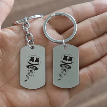 Wholesale Marshmello DJ Key Chains Stainless Steel Engrave Watchband Keyrings arshmello Music Fans Souvenir Marshmello Jewelry
Wholesale Marshmello DJ Key Chains Stainless Steel Engrave Watchband Keyrings arshmello Music Fans Souvenir Marshmello Jewelry
