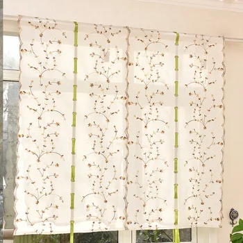 Junwell New Poly Linen Embroidery Ribbon Roman Curtain Home Wave European Kitchen Balcony Voile 1PC/lot Honeysuckle Designe
Junwell New Poly Linen Embroidery Ribbon Roman Curtain Home Wave European Kitchen Balcony Voile 1PC/lot Honeysuckle Designe