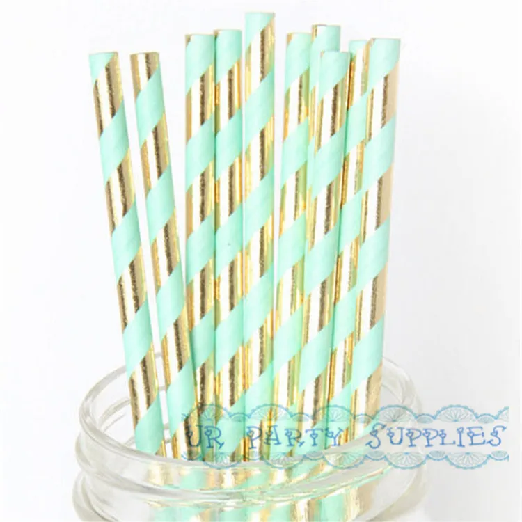 Free Shipping 200pcs Mint and Gold Foil Paper Straws Bridal Shower Baby Shower Decor Bachelorette Party Table Decor
Free Shipping 200pcs Mint and Gold Foil Paper Straws Bridal Shower Baby Shower Decor Bachelorette Party Table Decor