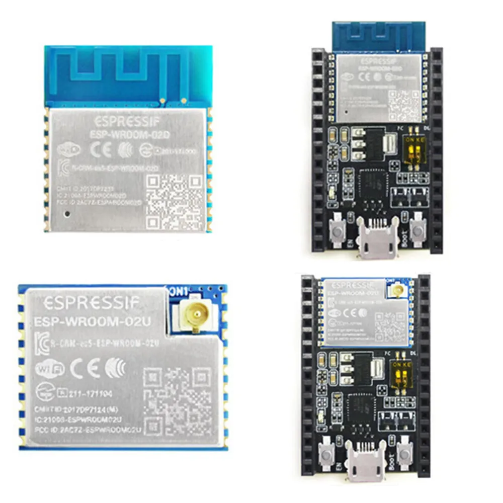 ESP-WROOM-02D 2MB ESP-WROOM-02U ESP8266 module PCB /IPEX antenna ESP8266-DevKitC Development board
ESP-WROOM-02D 2MB ESP-WROOM-02U ESP8266 module PCB /IPEX antenna ESP8266-DevKitC Development board