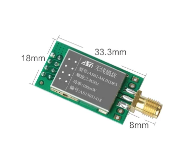 Free Shipping high power 100MW 2.4G wireless transceiver module long distance transmission RF communication nRF24L01P+PA
Free Shipping high power 100MW 2.4G wireless transceiver module long distance transmission RF communication nRF24L01P+PA