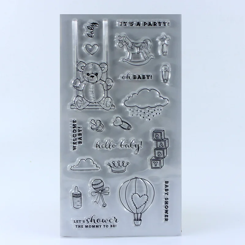 CLEAR STAMPS DIY Scrapbook Card album paper craft silicon rubber roller transparent stamp baby beer 11x20cm
CLEAR STAMPS DIY Scrapbook Card album paper craft silicon rubber roller transparent stamp baby beer 11x20cm