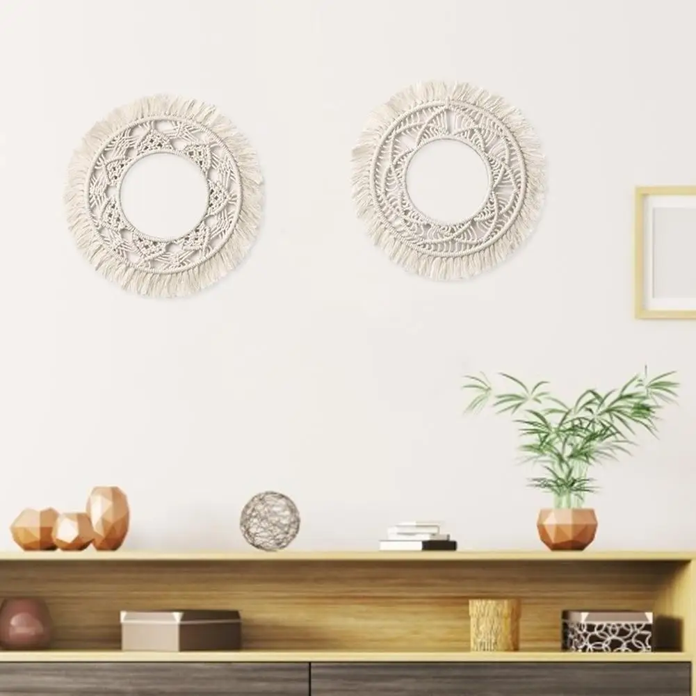 1 Pcs Bohemian Fringed Wall Frame Handmade Lace Fringed Style Wall-mounted Picture Frame With Lace Stripe Small Round Decoration
1 Pcs Bohemian Fringed Wall Frame Handmade Lace Fringed Style Wall-mounted Picture Frame With Lace Stripe Small Round Decoration