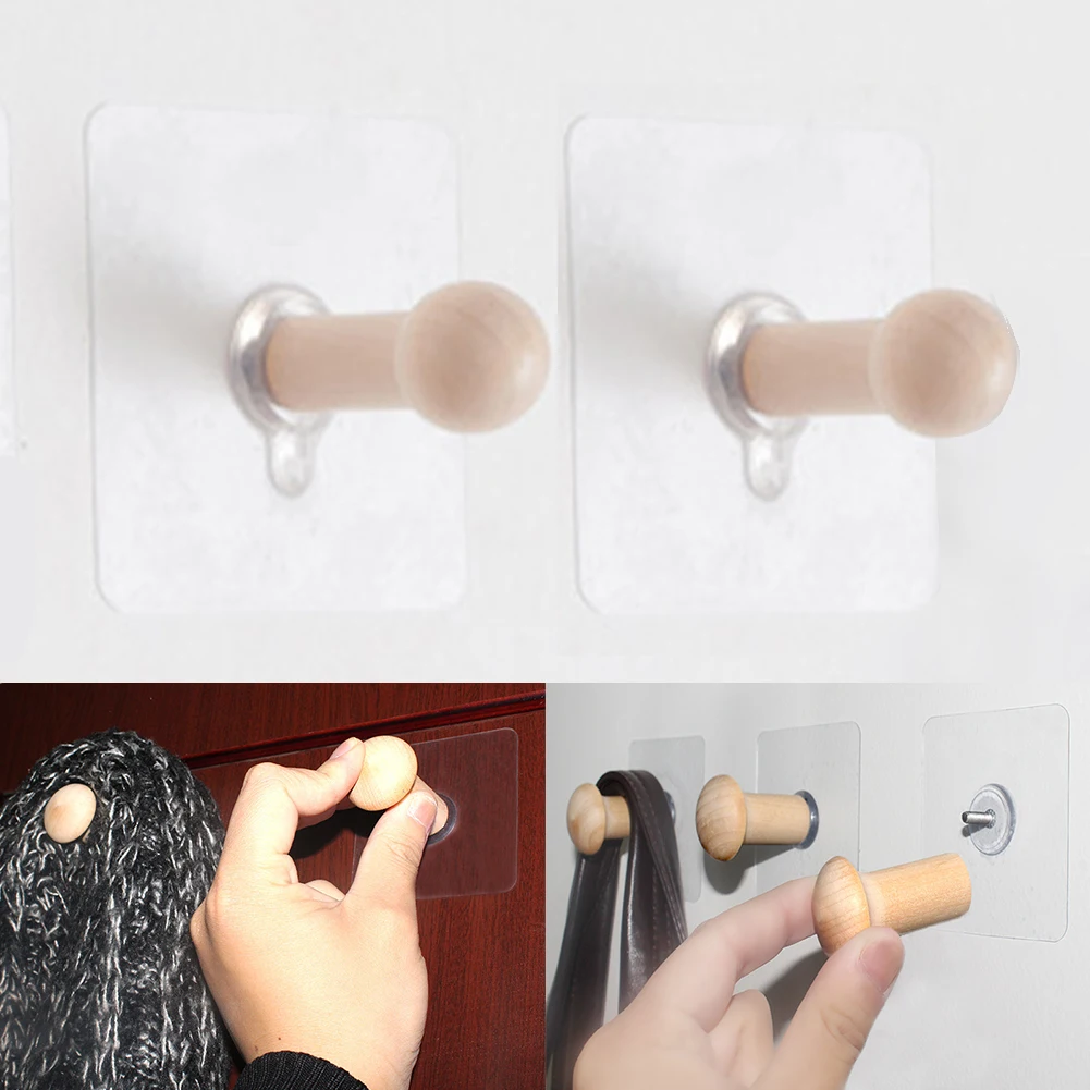 2PCS Practical Anti Slip Storage Multi-use Hook Wall Mount Traceless Adhesive Towel Useful Wooden Organizer Household Hat Door
2PCS Practical Anti Slip Storage Multi-use Hook Wall Mount Traceless Adhesive Towel Useful Wooden Organizer Household Hat Door