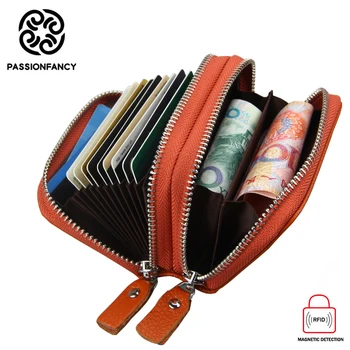 Double Zipper Card Holder Pillow Designer Genuine Leather Rfid Blocking Women Wallet ID Credit Card Case Card Holders Cash Purse
Double Zipper Card Holder Pillow Designer Genuine Leather Rfid Blocking Women Wallet ID Credit Card Case Card Holders Cash Purse