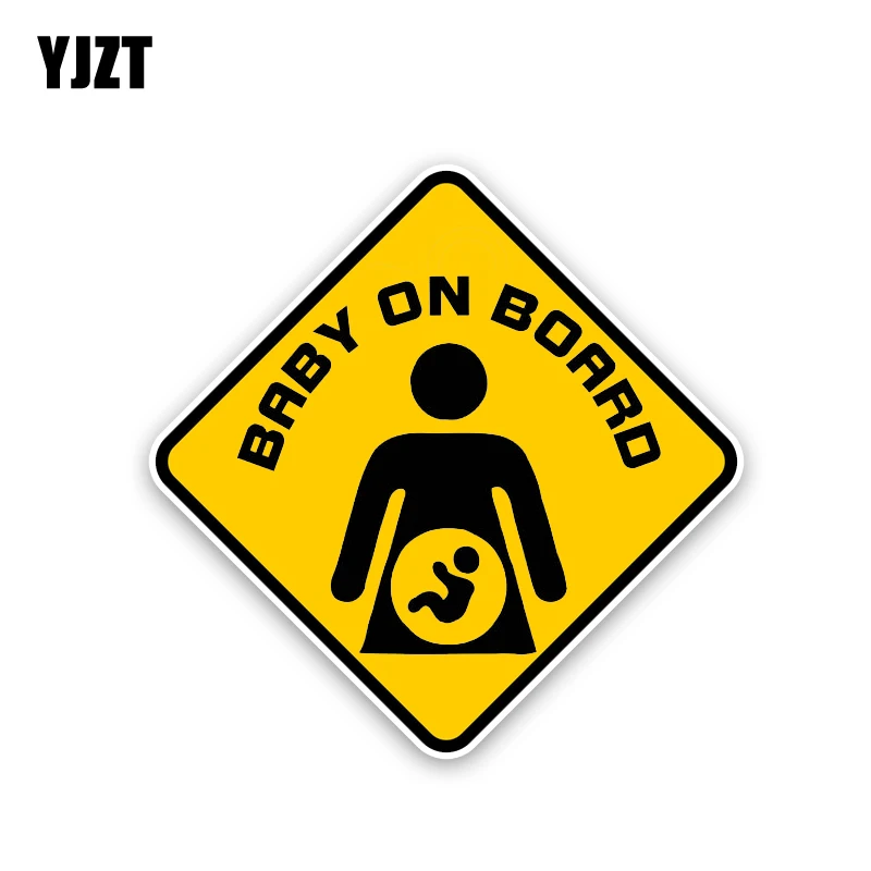YJZT 14.6CM*14.6CM WARNING BABY ON BOARD Pregnant Woman Car Sticker PVC Decal 12-40526
YJZT 14.6CM*14.6CM WARNING BABY ON BOARD Pregnant Woman Car Sticker PVC Decal 12-40526