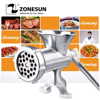 ZONESUN Manual Sausage Machine Tin-plated Meat Mincer Sausage Filler Sausage Stuffer
ZONESUN Manual Sausage Machine Tin-plated Meat Mincer Sausage Filler Sausage Stuffer