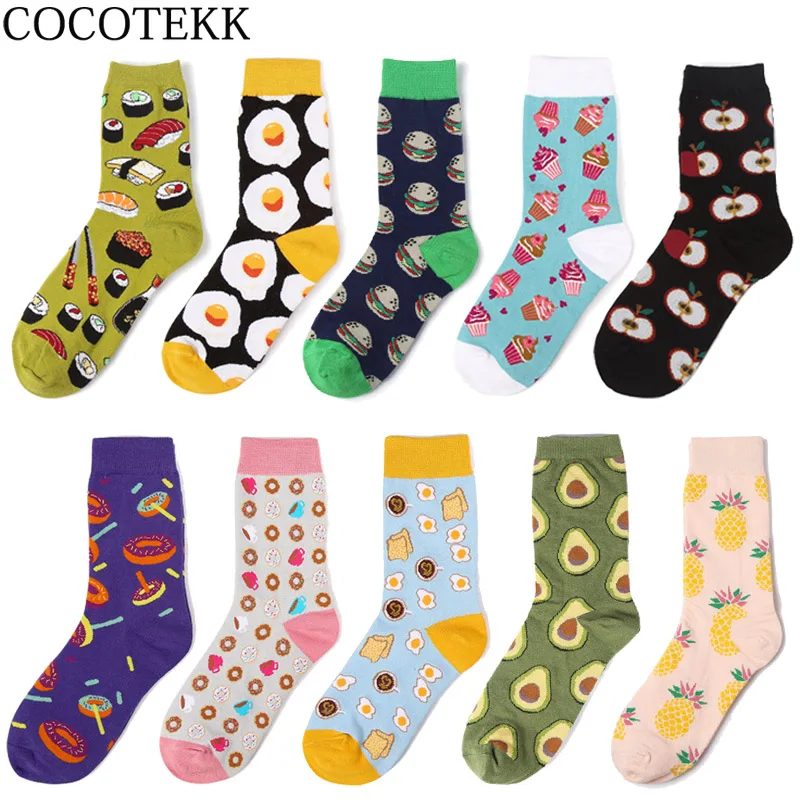 New Cartoon Avocado Pineapple Hamburger Sushi Eggs Creative Cotton Women Socks Happy Harajuku Fashion Warm Trendy Street Socks
New Cartoon Avocado Pineapple Hamburger Sushi Eggs Creative Cotton Women Socks Happy Harajuku Fashion Warm Trendy Street Socks