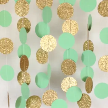 Jumbo Mint Green and Gold Wedding Garland, Paper Garland, Mint Garland, Bridal Shower, Baby Shower, Birthday Party, Photo Prop
Jumbo Mint Green and Gold Wedding Garland, Paper Garland, Mint Garland, Bridal Shower, Baby Shower, Birthday Party, Photo Prop