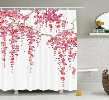Cherry Blossom Trees Branch Springtime Happy Vacation Traveling Polyester Fabric Bathroom Shower Curtain Lilac Coral
Cherry Blossom Trees Branch Springtime Happy Vacation Traveling Polyester Fabric Bathroom Shower Curtain Lilac Coral