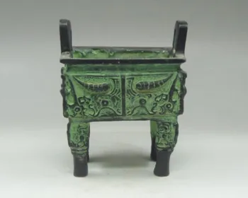 Chinese * DING * Bronze Crafted 4 Legs Incense Burner Overlay cattle Engraved shipping free
Chinese * DING * Bronze Crafted 4 Legs Incense Burner Overlay cattle Engraved shipping free