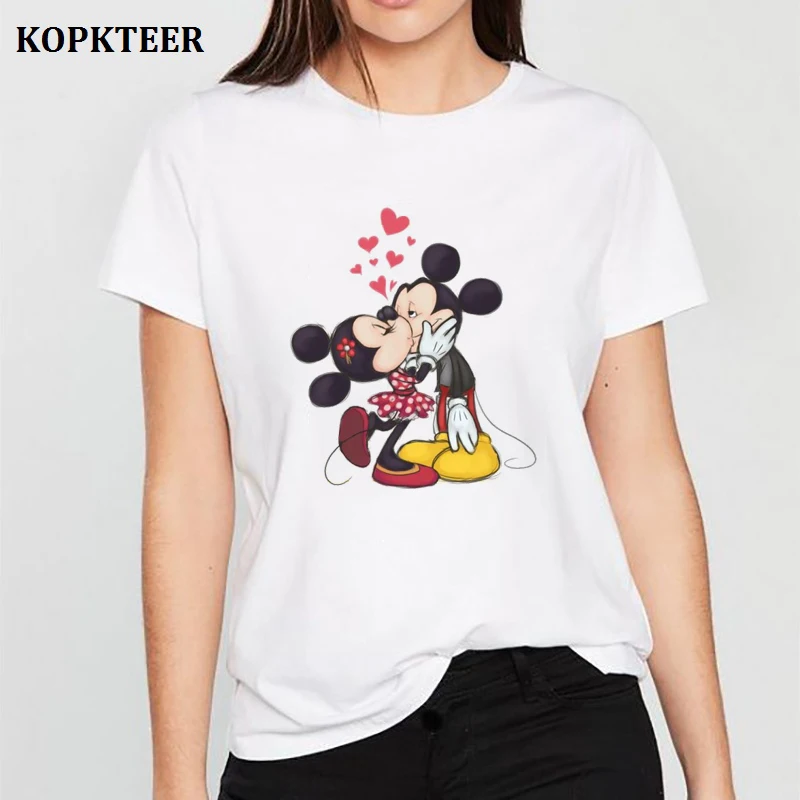 Tee Shirt Femme Harajuku T Shirt Mickey Kiss Minnie Love Graphic Tees Streetwear Women Clothes Aesthetic Tops Camiseta Mujer
Tee Shirt Femme Harajuku T Shirt Mickey Kiss Minnie Love Graphic Tees Streetwear Women Clothes Aesthetic Tops Camiseta Mujer