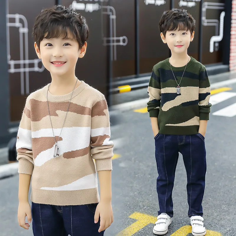 Teenager Kids Boys Clothing Winter Camouflage School Knitted Sweaters And Pullovers For Boys 3 4 5 6 7 8 9 10 11 Years Old New
Teenager Kids Boys Clothing Winter Camouflage School Knitted Sweaters And Pullovers For Boys 3 4 5 6 7 8 9 10 11 Years Old New