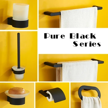 Copper Bathroom Accessories Towel Ring Toilet Paper Holder Cup Holder Soap Dish Towel Bar Robe Hook Black Sanitary Ware Suite
Copper Bathroom Accessories Towel Ring Toilet Paper Holder Cup Holder Soap Dish Towel Bar Robe Hook Black Sanitary Ware Suite