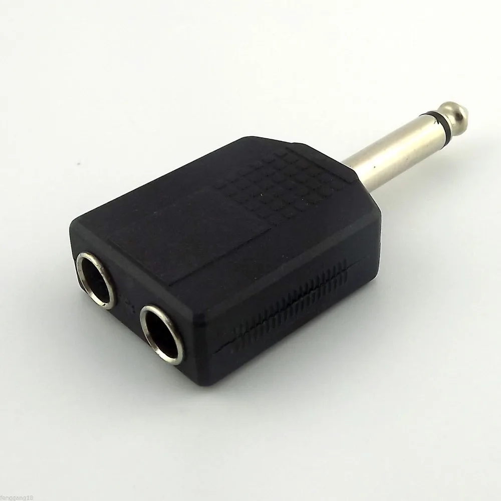 1pcs 6.35mm 1/4" Male Mono To 2 Dual 6.35mm Female Y Splitter Audio Adapter Connector
1pcs 6.35mm 1/4" Male Mono To 2 Dual 6.35mm Female Y Splitter Audio Adapter Connector
