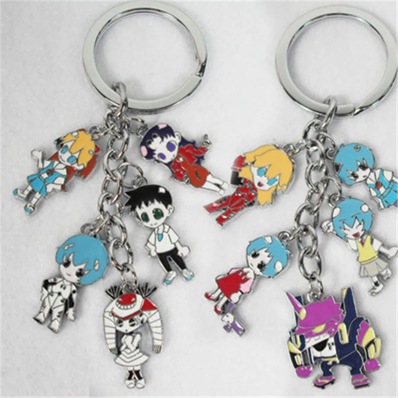 Anime Neon Genesis Evangellon key chain Ayanami Rei Asuka Langley Soryu cartoon metal keychain pendant jewelry gift llaveros
Anime Neon Genesis Evangellon key chain Ayanami Rei Asuka Langley Soryu cartoon metal keychain pendant jewelry gift llaveros