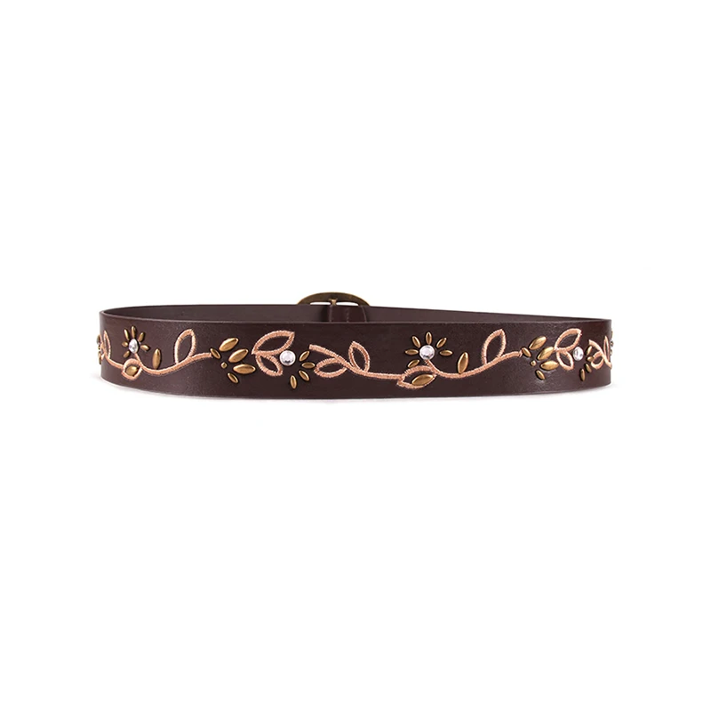 Angry Snake Belts For Women Fashion Embroider Belt Retro Flower Rhinestone Brown High Quality Female Waist Belt
Angry Snake Belts For Women Fashion Embroider Belt Retro Flower Rhinestone Brown High Quality Female Waist Belt