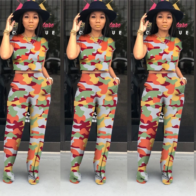 Women 2 Piece Set Top and Pants Casual Woman Set Tracksuit Print Wide Leg Long Pants Suit Summer Two Piece Matching Sets Outfit
Women 2 Piece Set Top and Pants Casual Woman Set Tracksuit Print Wide Leg Long Pants Suit Summer Two Piece Matching Sets Outfit