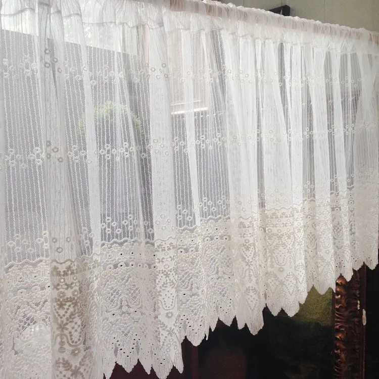 Free shipping Martha white lace mesh gauzes transparent hazy coffee curtain kitchen curtains embroidery lace 150*45/60/90cm
Free shipping Martha white lace mesh gauzes transparent hazy coffee curtain kitchen curtains embroidery lace 150*45/60/90cm