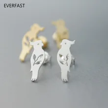 Everfast 1 пара сережек Happy Parrot Acessorios de cachorro, модные серьги для женщин, детские ювелирные изделия, подарок(China)